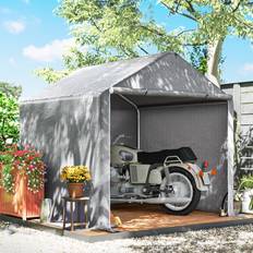 OutSunny Sheds OutSunny 6.5' x 6.5' x 6.5' Temporary Garden Shed Storage Tent Grey (Building Area )