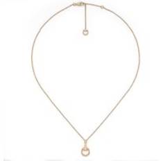 Rose Gold Necklaces Gucci Horsebit 18ct Rose Gold and Diamond Necklace