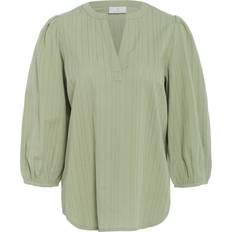 Kaffe Jollia Zia Textured Cotton Blouse - Green