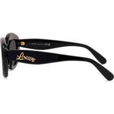 Cat-Eye Solbriller Med Guldlogo - Sort