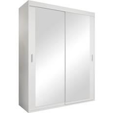Mirjan24 Schwebetürenschrank Weiß Kleiderschrank