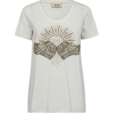 Mos Mosh MMNadine O-Ss Deco T-shirt - Celadon Tint