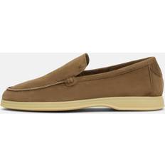 Herre - Slip-on Mokkasiner Boggi Milano Læder Aria Ruskind Loafers - Beige
