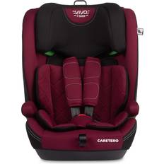 Caretero Vivo i-Size Autostol 76-150 cm Justerbar Nakkestøtte Bourgogne
