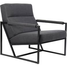 Loungestühle Svita Chris Cocktailsessel Polsterstuhl mit Armlehne Anthrazit Loungestuhl