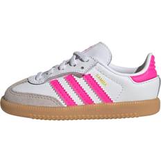 adidas Samba OG Comfort Skor Med Elastisk Snörning För Barn - Cloud White/Lucid Pink/Gum