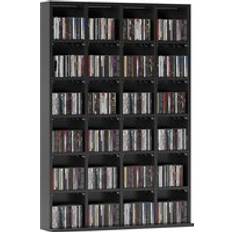 CD & Vinyl Storage Homcom DVD Media Storage Rack 89 x 130.5 cm