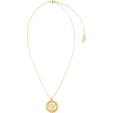 Gul - Metal Halskæder Versace Guld Metal Halskæde med Rhinestones - Gul