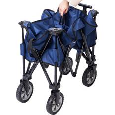 Utility Wagons Winado Collapsible Steel Frame Wagon Cart 21.3 H x 19.0 W x 35.4 D in Blue