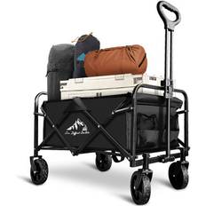 Utility Wagons Sailary 180L Collapsible Wagon Black 34.5 in H x 18.5 in W x 29 in