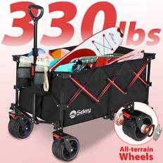 Utility Wagons Sekey 330LBS Heavy Duty Folding Beach Wagon