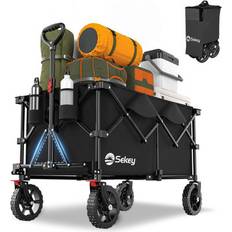 Utility Wagons Sekey 300lbs Collapsible Wagon 220l Large Capacity