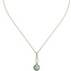 Gucci Gold Necklaces Gucci Interlocking G 18ct Yellow Gold Amazonite & Diamond Necklace