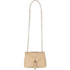 Guld Håndtasker Valentino Bags Privilege Skuldertaske Med Glimmer Og Crossbody Strop - Beige