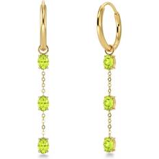 Edblad Grön Örhängen Edblad Misty Hoops - Green Gold