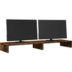 vidaXL Skärmställ Rökfärgad EK 100x27x10 cm TV-bänk