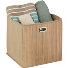 Bamboo Baskets Relaxdays Bamboo Storage 31 x 31 x 31 cm Basket