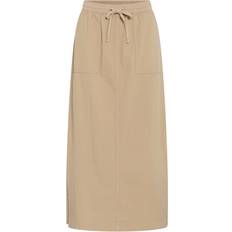 Kaffe Midi Skirt - Beige