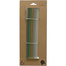 Festartikler By Lille Vilde Straws Botanical 6-pack