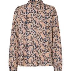 Dam - Multifärgade Skjortor Lollys Laundry Riverll Shirt Ls - Svart