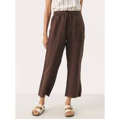 Bamboo Trousers Part Two Eniolas Pull On Crops - Brown