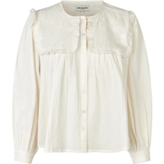 Lollys Laundry Overdele Lollys Laundry Dooblell Shirt Ls Skjorter - Beige