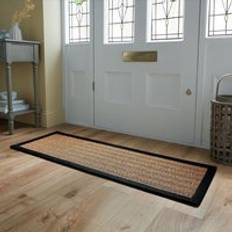Sisal Entrance Mats Dunelm Sisal Border Doormat - Black