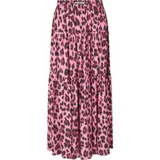 Lollys Laundry Nederdele Lollys Laundry Leopard Print Maxi Nederdel - Neon Pink