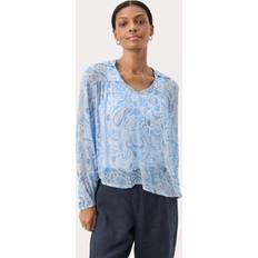 Paisley Blusar Part Two Paisleymönstrad Blus Med V-Ringning - Multicolor