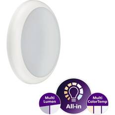 IP65 Takplafonder Philips Ledinaire Vägg/Tak WL070V 1100-1700lm IP65 Vit Takplafond