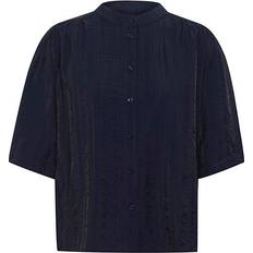 Soaked in Luxury Skjorter Soaked in Luxury Slemine Layna Shirt Ss Bluser - Blå