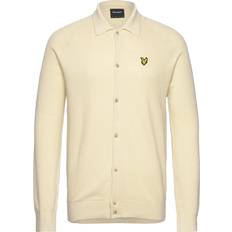 Lyle & Scott Beige Skjorter Lyle & Scott Linen Blend Knitted Shirt Cream