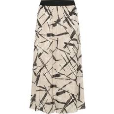 Lange nederdele - Uld Kaffe Nederdel Archy - Beige/Sort