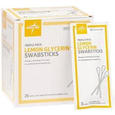 Swabs Medline Lemon Glycerin Oral Swabsticks 3/Pack