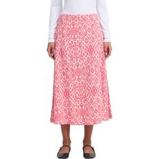 Midinederdele - Pink Ichi Midi Nederdel Geranium Diamond Ikat - Lyserød