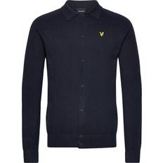 Blue - Linen Shirts Lyle & Scott Linen Blend Knitted Shirt Navy