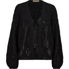 Mos Mosh Trøjer Mos Mosh Sort Strik Cardigan Strik - Black