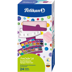 Pitture Pelikan Opaque Paint Box Procolor Berry/Rose 24 Colours