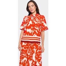 Orange Blusar Saint Tropez Water Blooms Khloesz Blus - Orange