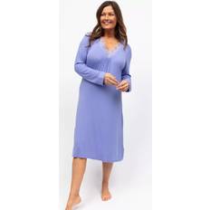 Cyberjammies Lace Trim Jersey Long Sleeve Nightdress - Lilac