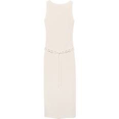Boat Neck - Midi Dresses Mango Cotton Mix Boat Neck Midi Dress - Ecru