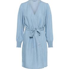 Part Two Midikjoler Part Two Blusekjole Denim - Blue Denim