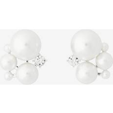 Icon Earring - Silver/White