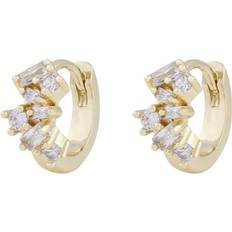 Snö of Sweden Envy Small Irregular Earring - Gold/Clear