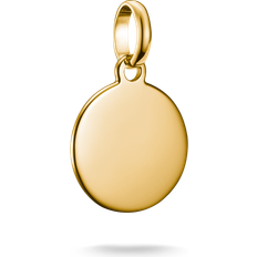 Yellow Jewellery Thomas Sabo Connect Gold Plated Small Disc Charm Pendant - Gold/Silver