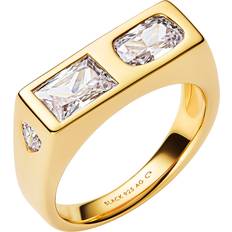 Dam - Klackringar Maria Black Us Three Signet Ring - Yellow