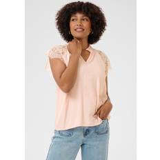 Dame - Rosaguld Tøj Cream Bluse Bluse - Sepia Rose