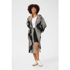 One Size Bluser Cream Kimono Bluser - Black