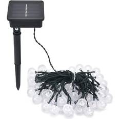 Solar lampe Solar Chain White/Black Lyskæde 50 Pærer