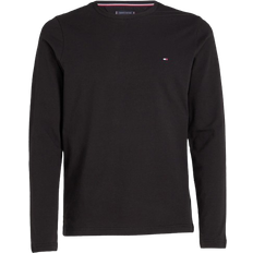Tommy Hilfiger Tøj Tommy Hilfiger Stretch Slim Fit Long Sleeve Tee - Black